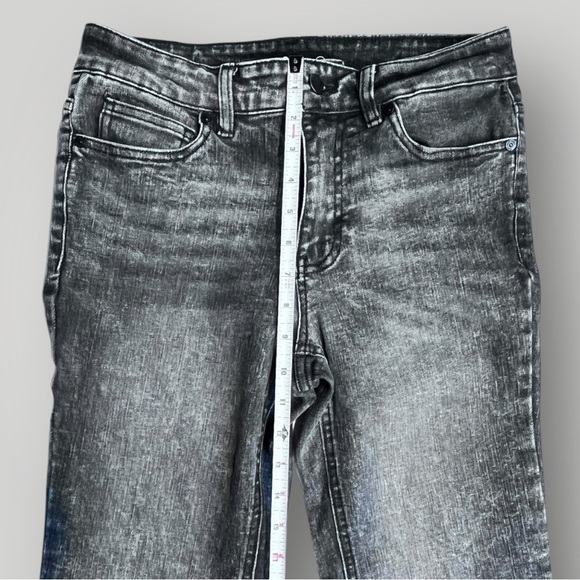 OAT Distressed Stone Wash Black Denim Jeans - Picture 6 of 14